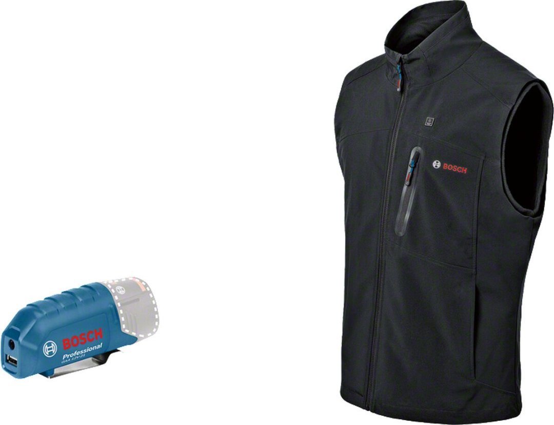 Bosch Bosch Heated Vest GHV 12+18V XA, S, work clothing black, without battery