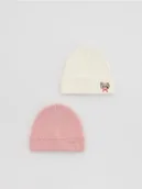Buciki dla niemowląt - Reserved - Czapka z wiskozą 2 pack - wielobarwny - miniaturka - grafika 1