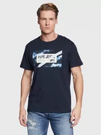 Koszulki męskie - Pepe Jeans T-Shirt Rederick PM508685 Granatowy Regular Fit - miniaturka - grafika 1