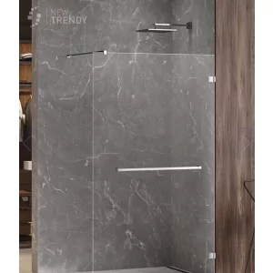 New Trendy EXK-2531 KABINA AVEXA WALK-IN U 130x200 CZYSTE 6mm ACTIVE SHIELD - Kabiny prysznicowe - miniaturka - grafika 1