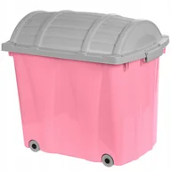Pudła i pojemniki do przechowywania - ARTGOS - Pojemnik na zabawki - Kufer wysoki - różowy - 58x37x50 cm - 60 L - miniaturka - grafika 1