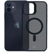 Etui i futerały do telefonów - Etui 3MK Smoke MagCase do Apple iPhone 12/12 Pro Czarny transparentny - miniaturka - grafika 1