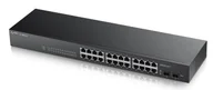 Pozostałe akcesoria sieciowe - Zyxel GS1900-24 łącza sieciowe Zarządzany Gigabit Ethernet (10/100/1000) Czarny - miniaturka - grafika 1