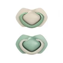 canpol Babies Zestaw smoczków uspokajających silikonowych symetrycznych Pure Color 18+ m, zielony - Smoczki uspokajające - miniaturka - grafika 1