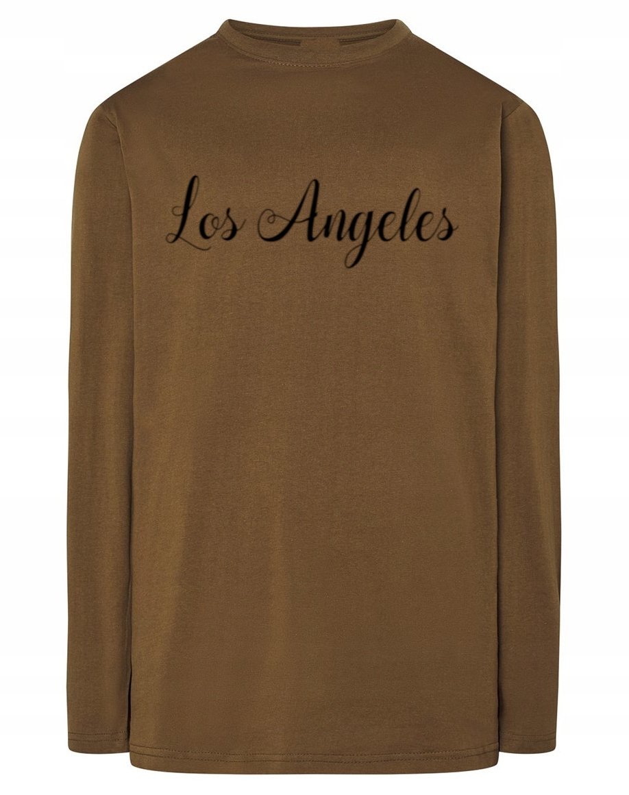 Longsleeve fajny nadruk napis LOS ANGELES r.XS