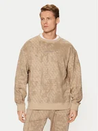 Bluzy męskie - Guess Bluza Z5RQ17 K9YI1 Beżowy Regular Fit - miniaturka - grafika 1