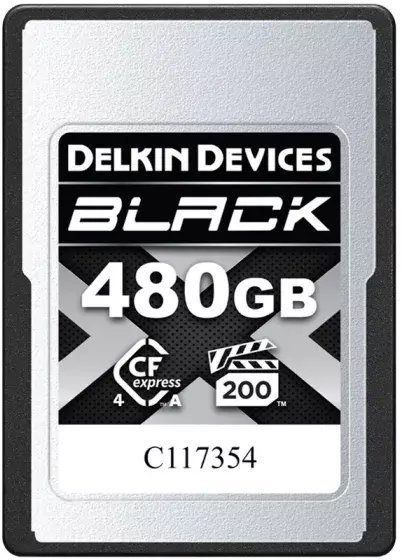 Karta Delkin Delkin CFexpress 4.0 BLACK, VGP200, R1830/W1710 Type A 4.0 480GB DCA4BV2480
