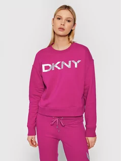 Bluzy damskie - DKNY Sport Bluza DP1T7974 Różowy Relaxed Fit - grafika 1