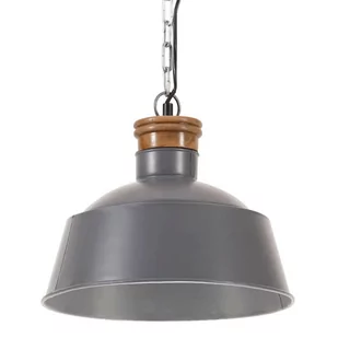 VidaXL Industrialna lampa wisząca, 32 cm, szara, E27 320840 - Lampy pozostałe - miniaturka - grafika 1