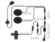 Słuchawki bluetooth - Słuchawka HamRadioShop Zestaw słuchawkowy do kasku otwartego z wtykiem Kenwood - miniaturka - grafika 1
