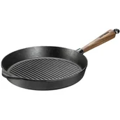 Patelnie - Skeppshult Patelnia żeliwna grillowa Walnut 28 cm 0028V - miniaturka - grafika 1