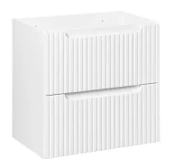 Szafki łazienkowe - Biała szafka pod umywalkę z szufladami 60 cm T3-E30 - miniaturka - grafika 1