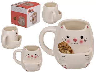 Kubek z kieszonką na herbatniki Kot, 400 ml - Kubki dla dzieci Kubek z kieszonką na herbatniki Kot, 400 ml - Kubki dla dzieci - miniaturka - grafika 1