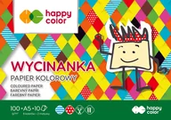 Szkolne artykuły papiernicze - Blok Wycinanka A5/10K 100g HAPPY COLOR - miniaturka - grafika 1