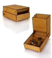 Gry planszowe - Dice Tower Drewniana Wieża Do Kości Piekielny Ogień 15 cm - miniaturka - grafika 1