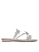 Klapki i japonki damskie - Aldo Klapki Flyhigh 13966745 Srebrny - miniaturka - grafika 1