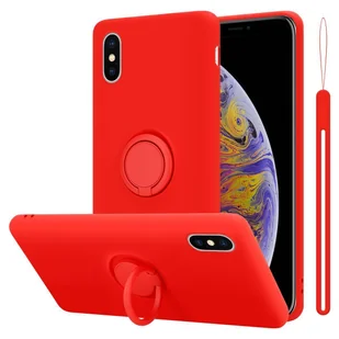 Etui ochronne Cadorabo do Apple iPhone XS MAX w kolorze czerwonym, etui na telefon komórkowy z TPU - Etui i futerały do telefonów - miniaturka - grafika 1