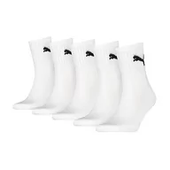 Skarpetki męskie - PUMA Puma Unisex Short Crew Socks (5 sztuk) Skarpety Uniseks, biały , 47-49 EU - miniaturka - grafika 1