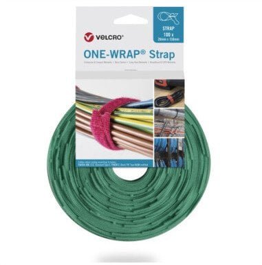 Velcro Taśma do wiązania One Wrap 20 mm x 150 mm, 100 sztuk, zielona