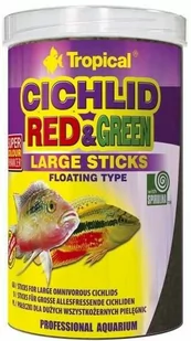 Tropical Red&Green Large Sticks 1000ml/300g 63736 - Pokarm dla ryb - miniaturka - grafika 1