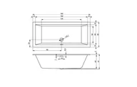 Wanny - Riho Rethink Cubic Plug&Play Wanna prostokątna narożna 180x80 cm prawa z Riho Fall biała B106022005 - miniaturka - grafika 1