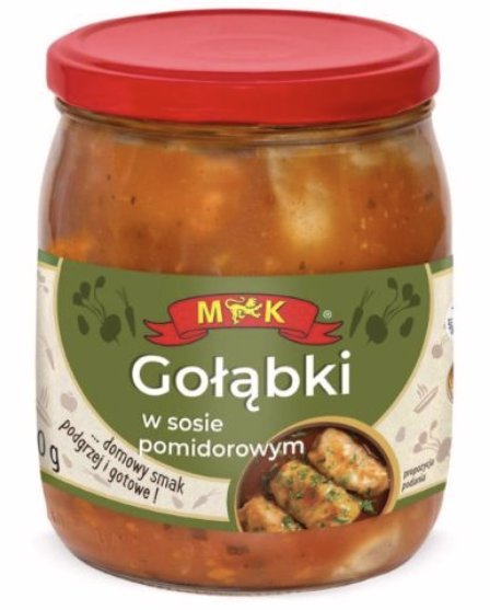 MK GOŁĄBKI W SOSIE POMIDOROWYM 500G SŁOIK