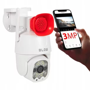 KAMERA OBROTOWA WIFI MEGAFON GŁOŚNIK 3MPx BLOW PTZ - Kamery IP - miniaturka - grafika 1