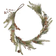 Ozdoby bożonarodzeniowe - Świąteczna girlanda 150 cm zielono-miedziana ROTA! - miniaturka - grafika 1