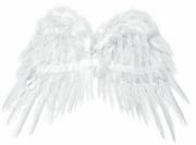 Dodatki do strojów karnawałowych - Skrzydła anioła białe - 50 x 35 cm - 1 szt. - miniaturka - grafika 1