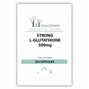 FOREST VITAMIN Strong L-Glutathione 500mg 30caps - Witaminy i minerały dla sportowców - miniaturka - grafika 1