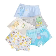 Spodenki damskie - CM-Kid Bokserki chłopięce bokserki szorty, Dino kolorowy, 122-128 - miniaturka - grafika 1