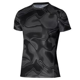 Koszulki męskie - Mizuno Koszulka męska Premium Aero, Czarny, M - grafika 1