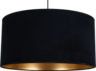 Lampa wisząca Solar Lampa wisząca welurowa czarna plus złoto fi 40cm - Lampy sufitowe - miniaturka - grafika 1