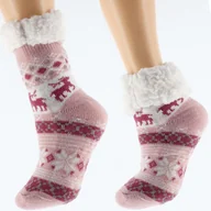 Skarpetki dla dzieci - Skarpetki Zimowe Dziecięce Antypoślizgowe 32-35 cm - miniaturka - grafika 1