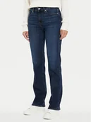 Spodnie damskie - Tommy Hilfiger Jeansy WW0WW42490 Granatowy Bootcut Fit - miniaturka - grafika 1