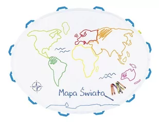 Kreatywna Mata Edukacyjna Mapa Świata AKSON (do malowania) - Maty edukacyjne - miniaturka - grafika 1