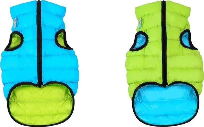 Collar AIRYVEST KURTKA DLA PSA DWUSTRONNA ``M`` 40cm JASNOZIELONY/NIEBIESKI