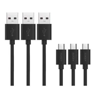 Kable USB - Aukey CB-D10 KABLE MICRO USB 3 SZT 1.2M QC 3.0 - miniaturka - grafika 1