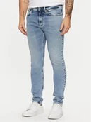 Spodnie męskie - Calvin Klein Jeans Jeansy J30J326524 Niebieski Skinny Fit - miniaturka - grafika 1