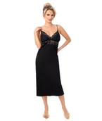 Piżamy damskie - Koszulka Jasmine Long Czarna Xxl Fioletowy - miniaturka - grafika 1