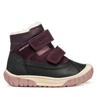 Buty dla dziewczynek - Kozaki Geox B Omar Wpf B462LC 022FU C9228 S Fioletowy - miniaturka - grafika 1