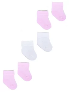 Skarpety niemowlęce dziewczęce bezuciskowe 3PAK 6-9 miesięcy - Skarpetki damskie - miniaturka - grafika 1