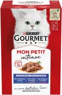 Mokra karma dla kotów - Gourmet Mon Petit, 6 x 50 g - Tuńczyk, łosoś i pstrąg - miniaturka - grafika 1