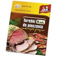 Folia, papier śniadaniowy, serwetki - Jan Niezbędny Sarantis Torebki do Pieczenia 35x43cm 5szt 8571007816 - miniaturka - grafika 1