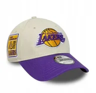 Czapki i chusty sportowe męskie - Czapka z daszkiem New Era Los Angeles Lakers beżowy r.uniwersalny - miniaturka - grafika 1