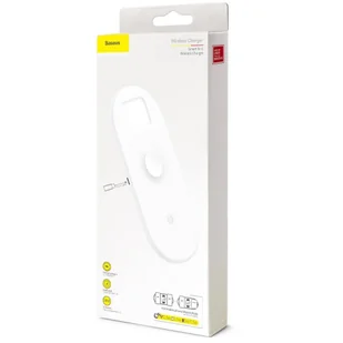 Baseus 3w1 ładowarka bezprzewodowa Qi do telefonu, Apple Watch i słuchawek AirPods 18W biały (WX3IN1-02) - Ładowarki do telefonów - miniaturka - grafika 19