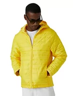 Bluzy męskie - Koton Męska bluza z kapturem i kieszeniami, szczegółowa, Żółty (161) - miniaturka - grafika 1
