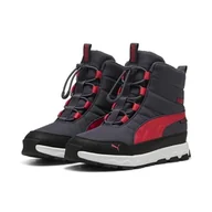 Buty dla dziewczynek - PUMA Evolve Boot Puretex Jr Sneaker buty dziecięce, uniseks, Galactic Gray Tart Cherry PUMA Black, 35.5 EU - miniaturka - grafika 1