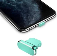 Etui i futerały do telefonów - Nakładka ochronna Cadorabo do Apple iPhone w kolorze zielonym Zatyczka chroniąca przed kurzem Zatyczka portu ładowania - miniaturka - grafika 1