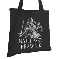 Torby i wózki na zakupy - Torba Bawełniana dla Prawnika Czarna Na Prezent ekologiczna Trwały Nadruk - miniaturka - grafika 1